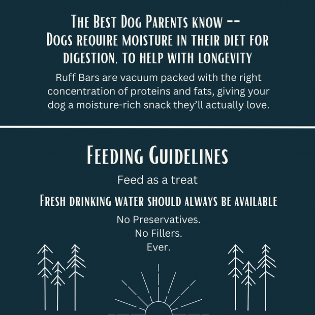 Beef Ruff Bar - Est 2016 - The First Adventure Protein Hiking Bar for Dogs
