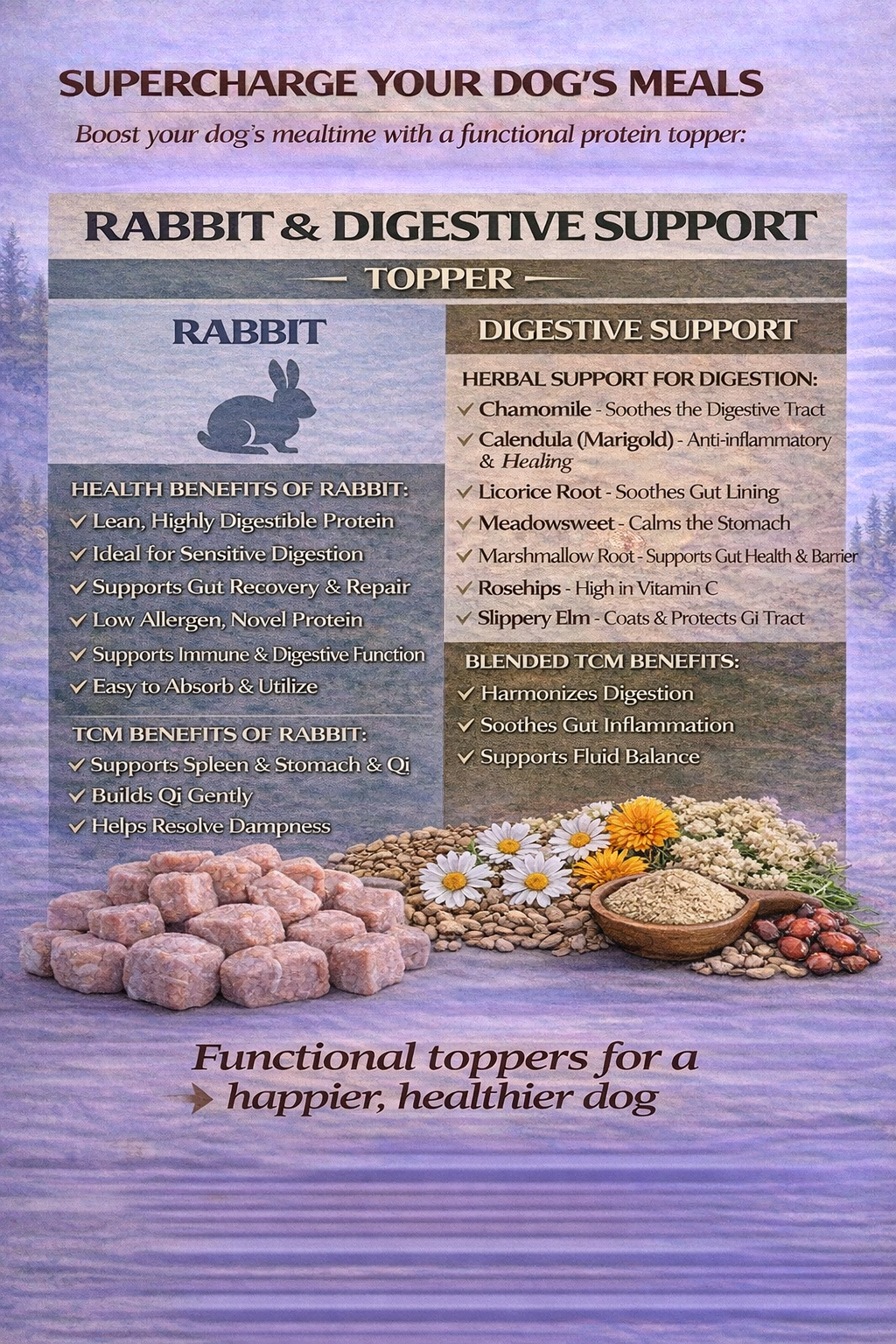 Rabbit & Digestive Support Functional Topper