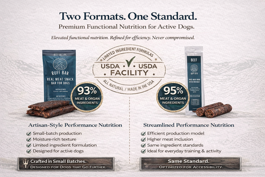 Ruff Bar® Pork — High-Protein Adventure Energy Bar for Active Dogs