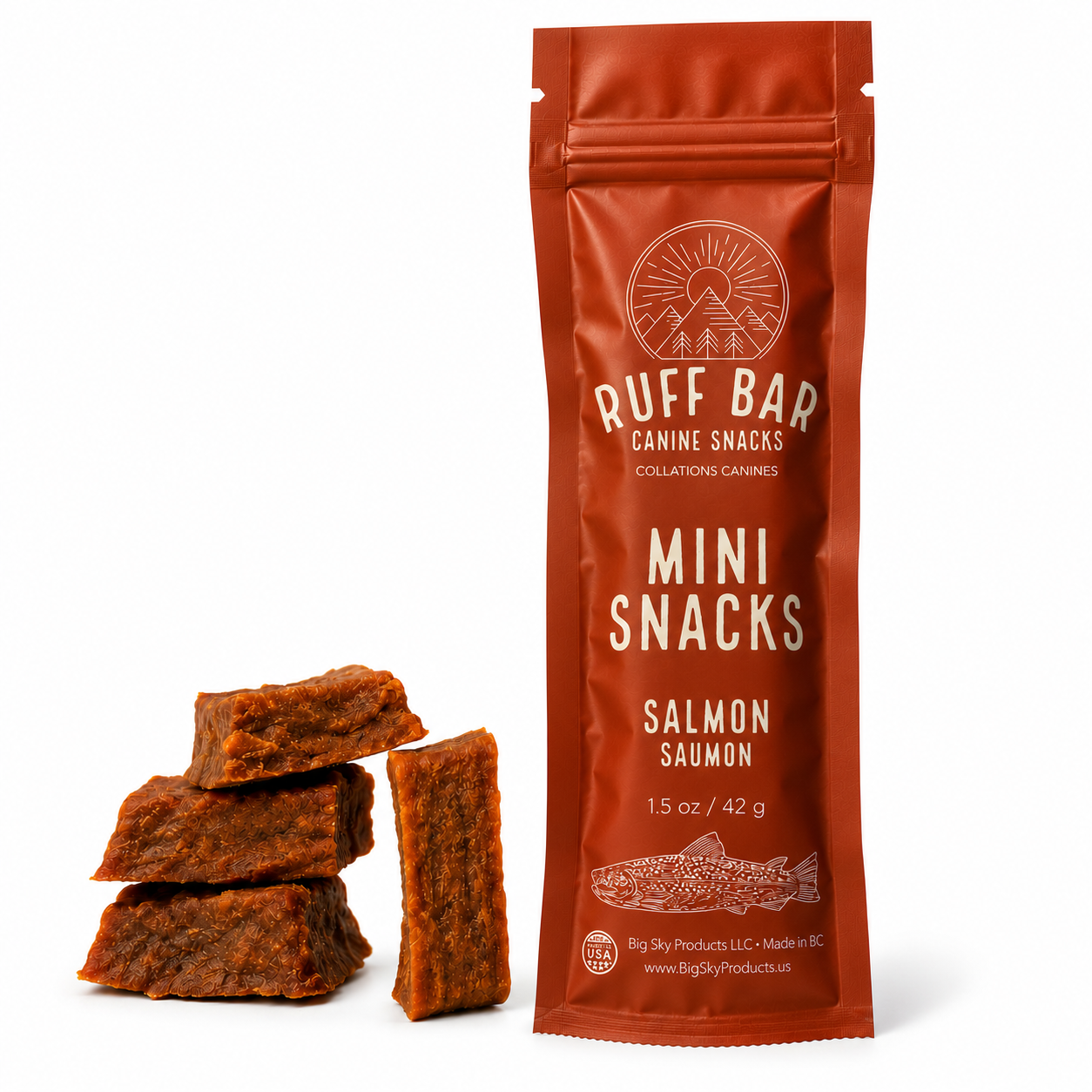 Salmon Ruff Bar Minis