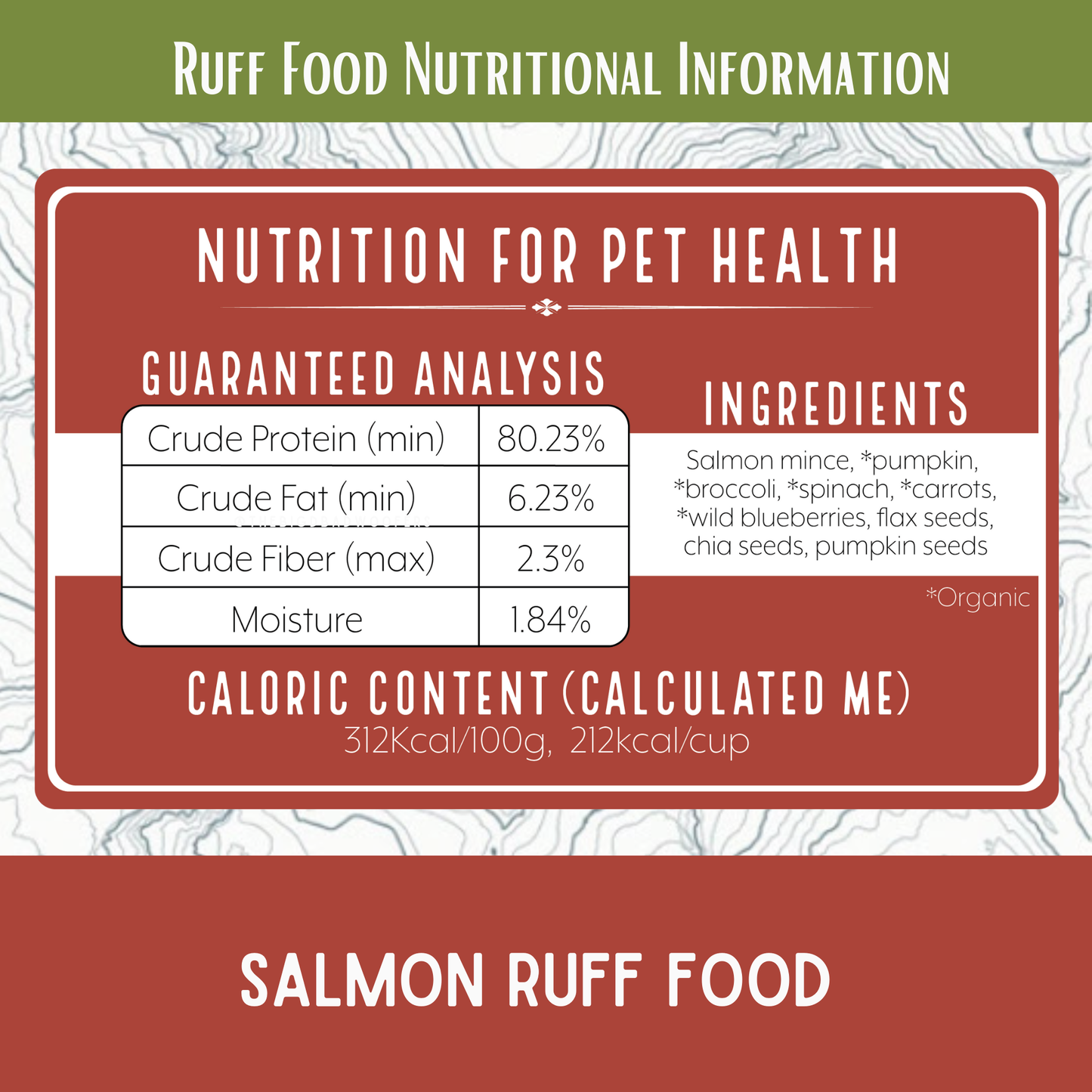 Salmon Ruff Food Freeze Dried Raw Backpacking Meals