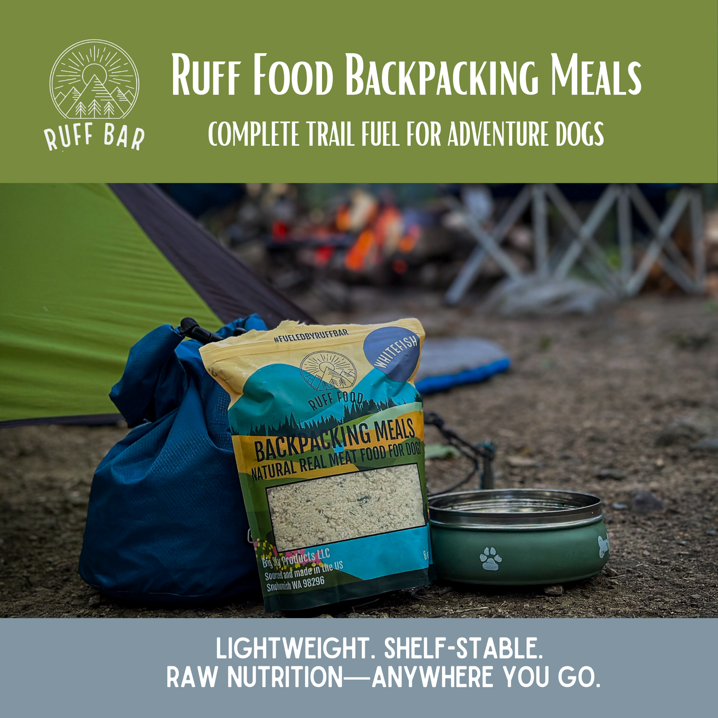Cod Ruff Food Freeze Dried Raw Backpacking Meals