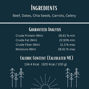 Beef Ruff Bar - Est 2016 - The First Adventure Protein Hiking Bar for Dogs