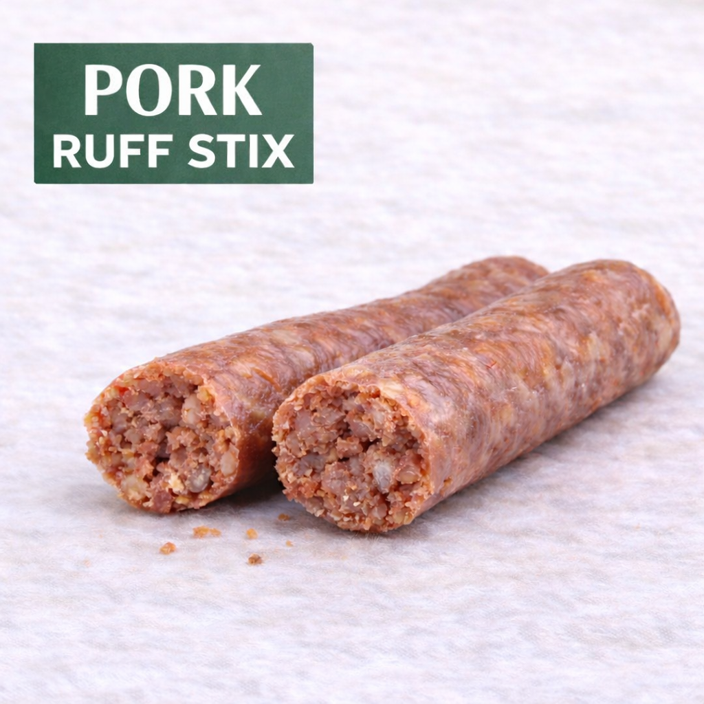 Ruff Stix® Pork — High-Protein Trail Fuel for Active Dogs