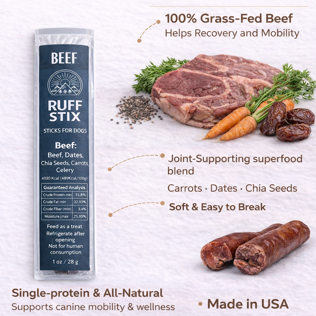 Ruff Stix® Variety Pack — High-Protein Trail Fuel for Active Dogs