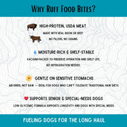 Bison/Beef Ruff Food Bites