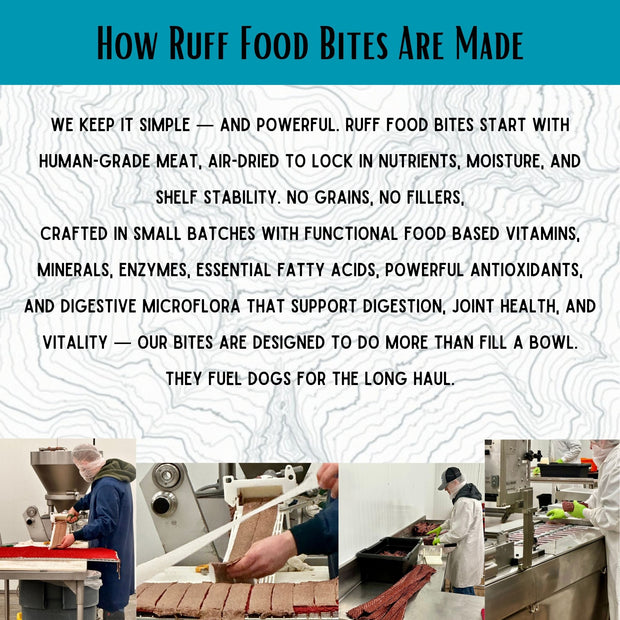 Bison/Beef Ruff Food Bites