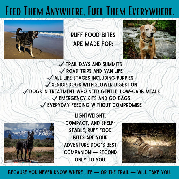 Bison/Beef Ruff Food Bites