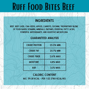 Bison/Beef Ruff Food Bites