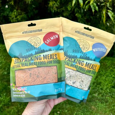 Real Meat Natural healthy backpacking food for dogs wild caught salmon whitefish cod