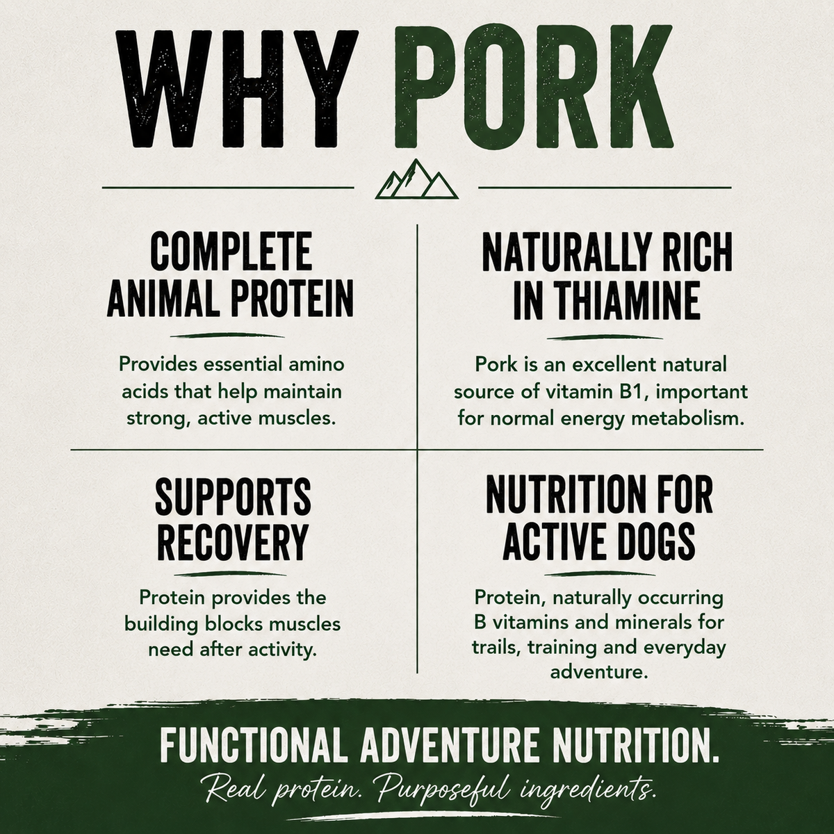 Ruff Stix® Pork — High-Protein Trail Fuel for Active Dogs