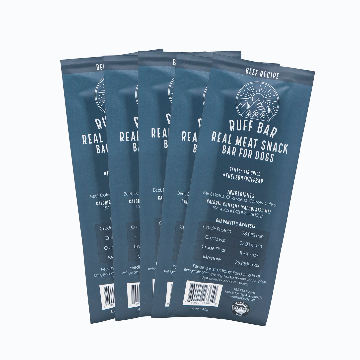 Ruff Bar® Beef — High-Protein Adventure Energy Bar for Active Dogs
